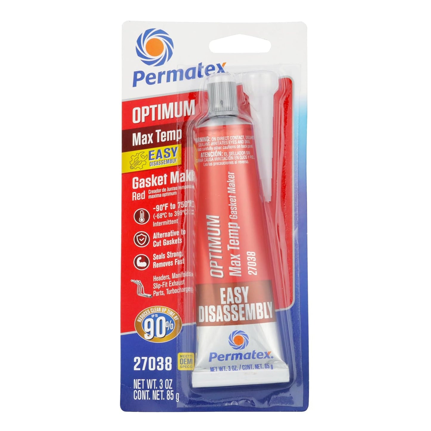 Permatex 81630 Ultra Red High Temperature Gasket Maker, 3 Oz