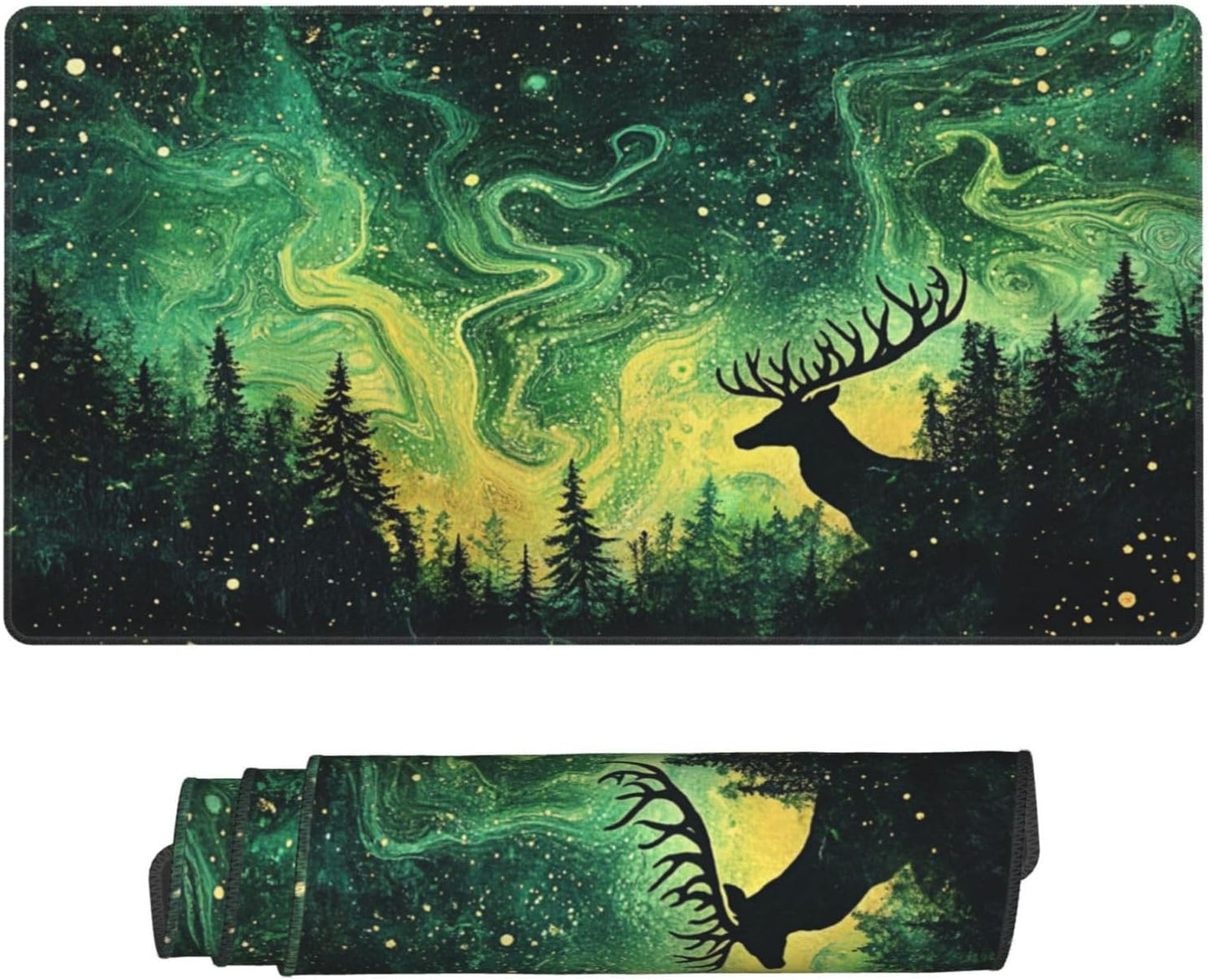 AQQA Large Mouse Pad Mat (35X17 In) Extended XXXL Gaming Mouse Pad with Non-Slip Rubber Base,Background Topographic Map Lines Contour Geographic for Gaming Office Laptop Computer Men Women